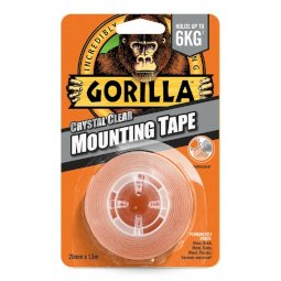 Gorilla Heavy Duty Mounting Tape kétoldalas ragasztószalag kristálytiszta 