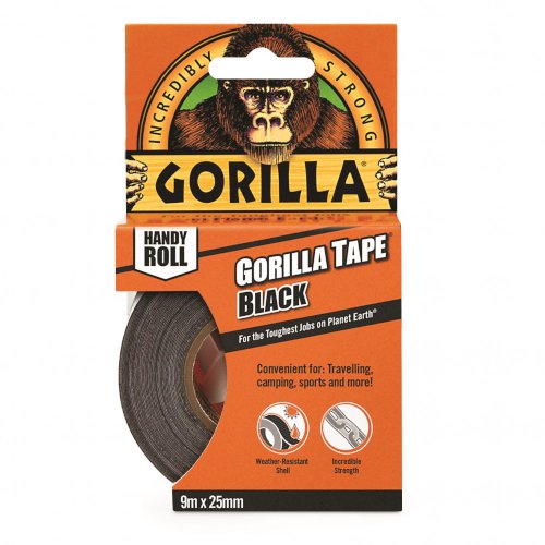 Gorilla TAPE HANDY ROLL ragasztószalag fekete 9.14m x 25mm 
